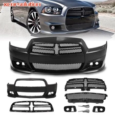 Fit For 2011-2014 Dodge Charger SRT 8 style Front Bumper Grille Cover Body Kit