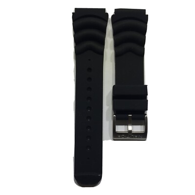 Cinturino Nautica A18630G Gomma Nero 22mm | eBay