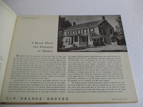 OLD ORANGE HOUSES by Mildred Parker Seese, Orange County, NY, 1st Ed., 1941 - Picture 6 of 9
