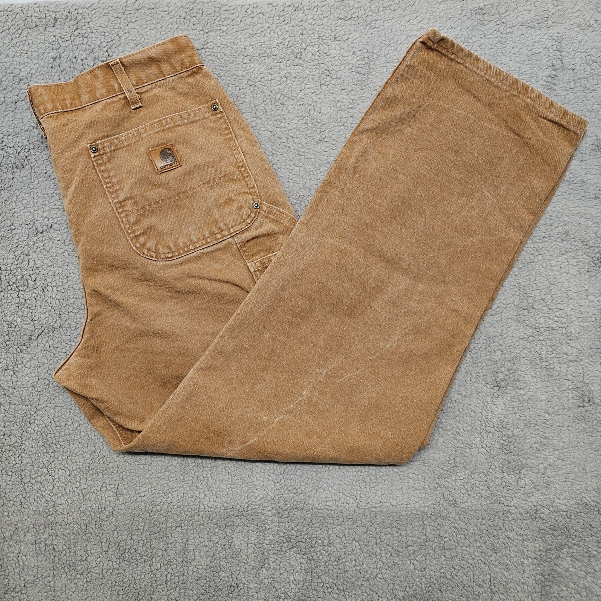 Carhartt 36x34 Double Knee Pants B136 BRN Classic Tan Khaki Carhartt 36x34 Double Knee Pants B136 BRN Classic Tan Khaki