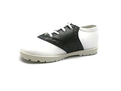 NEW BLACK & WHITE Saddle Shoes PITTER PATTER Boys/Girls Infant/Toddler Size 1-10 - Picture 3 of 4
