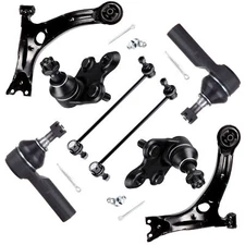 8x Front Lower Control Arm Ball Joint Tie Rod End For 2003-2008 Toyota Matrix