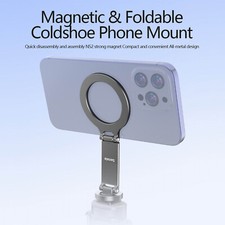 Folding Metal Phone Holder Mount Stand for Camera Hot Shoe Monitor Tripod US
