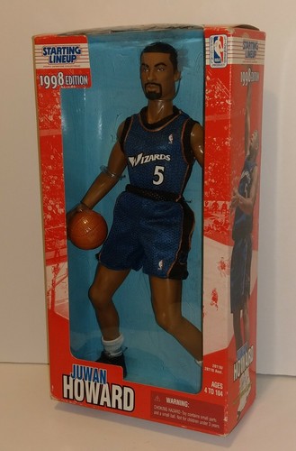 1998 STARTING LINEUP. WASHINGTON WIZARDS JUWAN HOWARD 11.5" ACTION FIGURE  - Picture 5 of 9