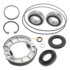 Rear Brake Drum Bearing Seal w/Shoes Kit for Honda Foreman 450 TRX450FE/FM 98-04