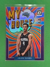 2021-22 Panini Donruss Optic Jalen Suggs #20 RC My House Purple Holo Prizm