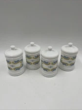 Set 4 Vintage Merck & Co Sharp & Dohme Milk Glass Apothecary Medicine Jars