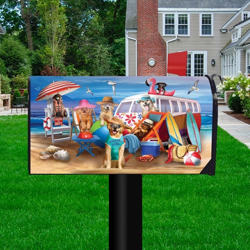 Dog Days of Summer Mailbox Cover Standard Size - Picture 2 of 2
