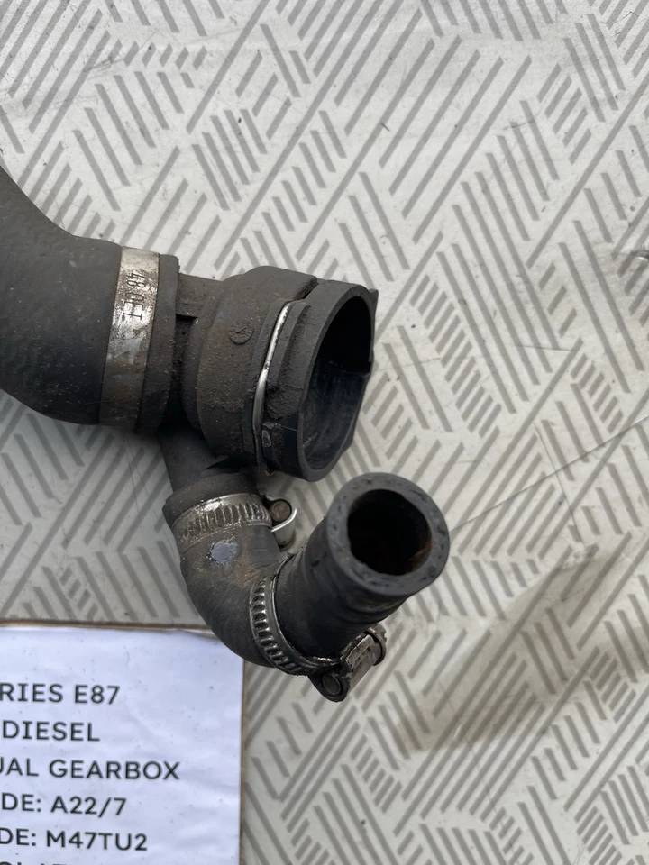 BMW 1 Series E87 2006 2.0D M47TU2 - Tubo de manguera de agua del radiador de refrigeración 7790743 Foto 3 de 4