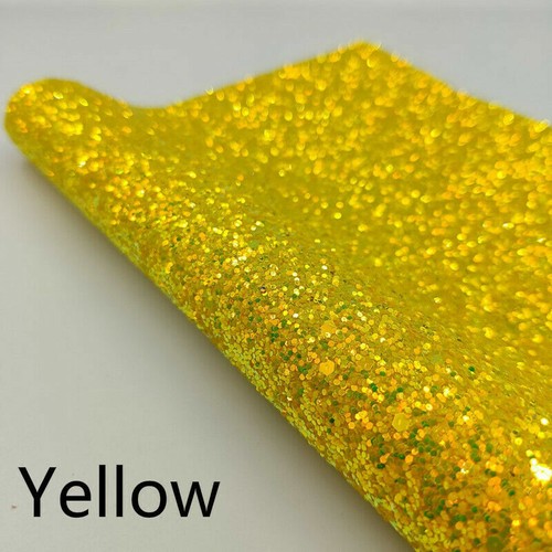 Sparkly Faux Leather Fabric Glitter Shiny Elastic DIY Craft Material A4/A5 Blue - Picture 18 of 19
