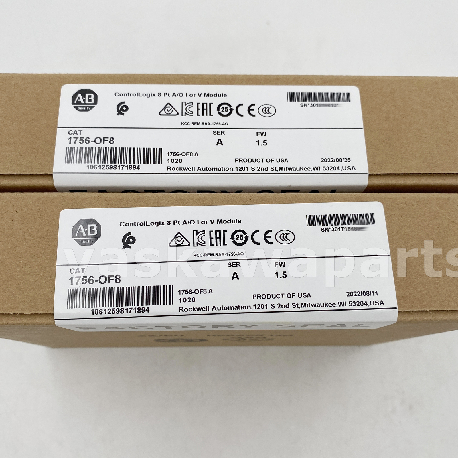 New factory Sealed AB 1756OF8 ControlLogix PLC Output Module SerA