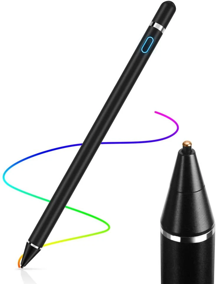 Caneta stylus ativa capacitiva digital tela sensível ao toque lápis para iPad iPhone e tablet - Imagem 3 de 3