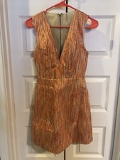 Alice + Olivia By Stacey Benedet Sunset Multi Sleeveless Evening Dress Sz 0