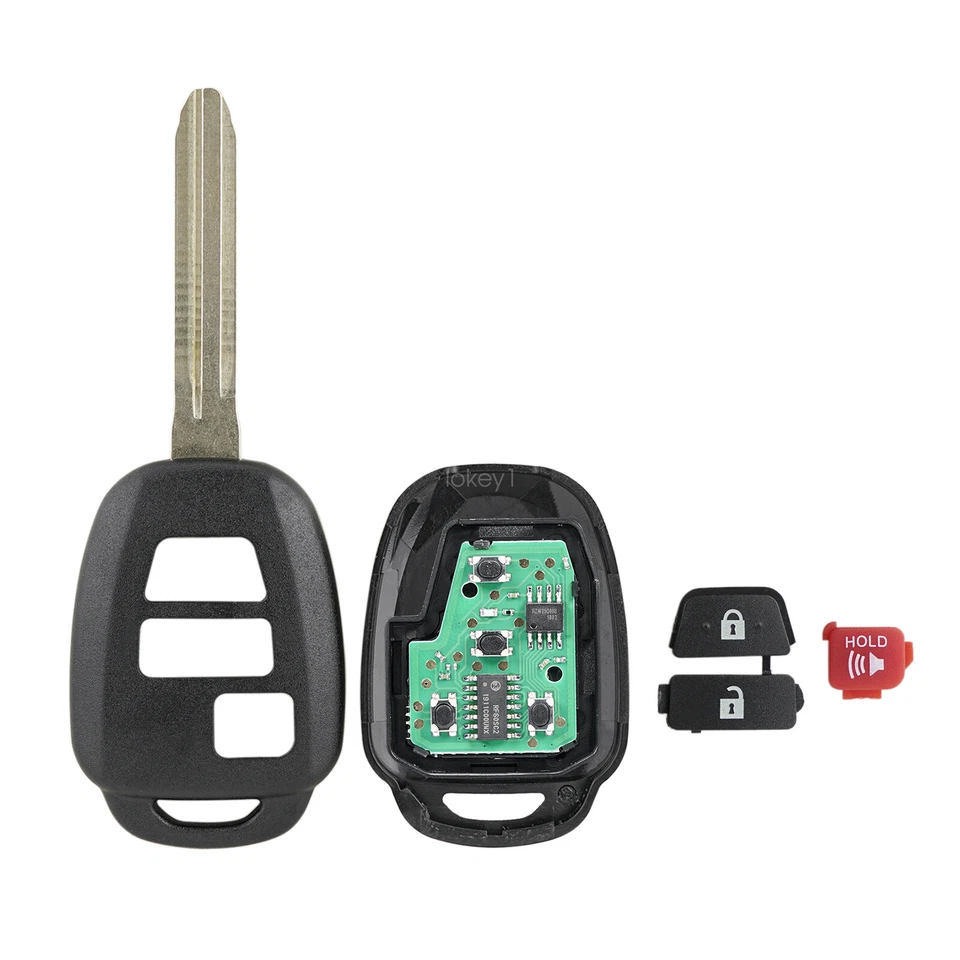 2 para Toyota RAV4 2013 2014 2015 2016 2017 entrada sin llave mando a distancia llavero chip H Foto 4 de 4