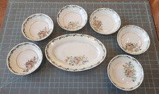 Vintage Floral Pattern Children's Dishes - Made in Japan - 7 Pieces - G2