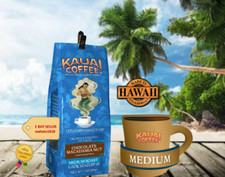 KAUAI COFFEE 100 Hawaiian Coffee CHOCOLATE MACADAMIA NUT Ground 7 oz. FREE SHIP
