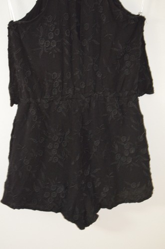 Anthropologie Shilla Black Embroidered 100% Rayon Blouson Romper Short Size S - Picture 19 of 20
