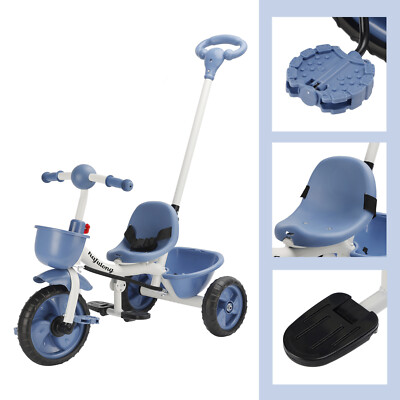 Boys Girls Toddler Trike Kids Tricycle with Push Handle Children - Main Image