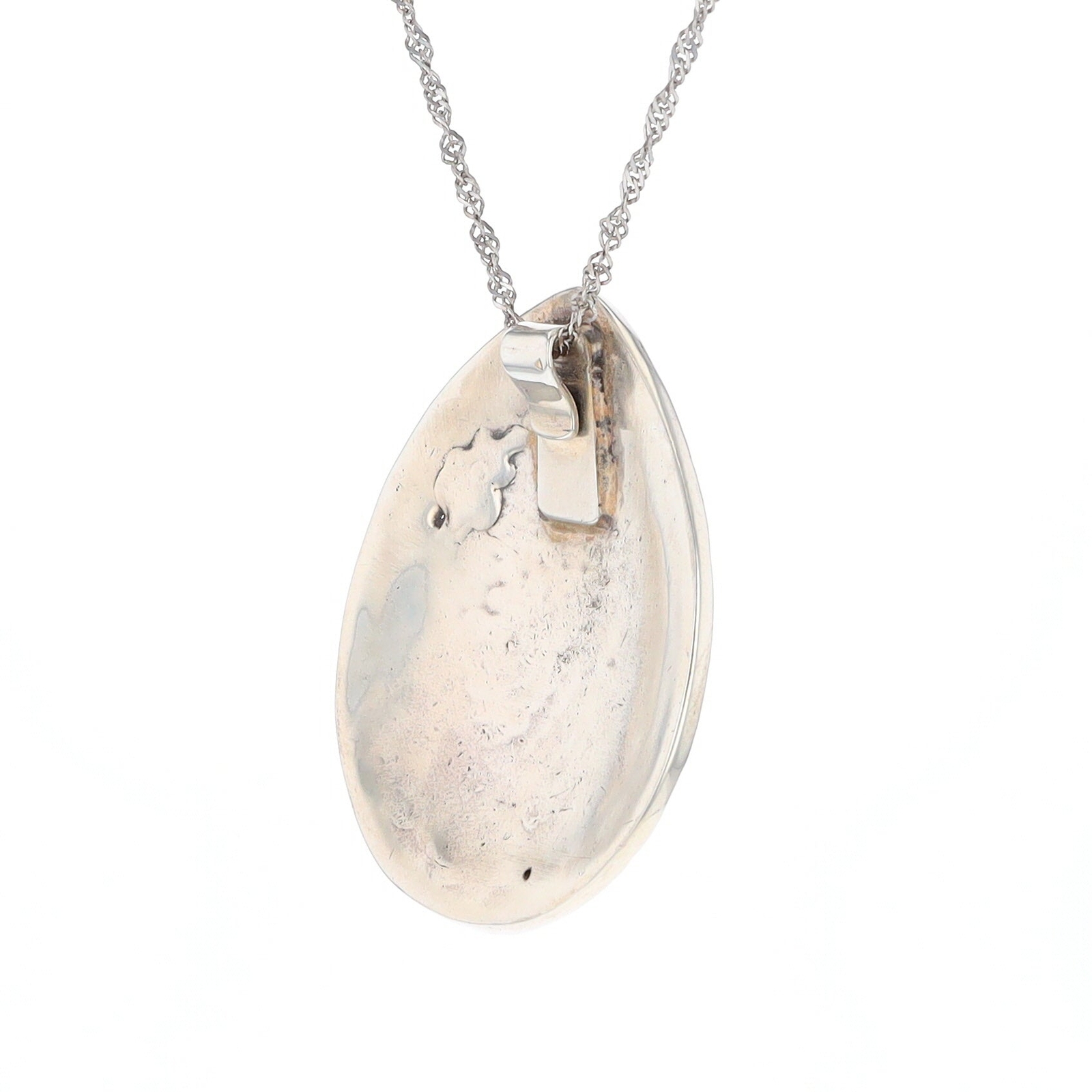 Native American Turquoise Double Leaf Silver Pend… - image 22