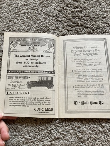 The Euclid Avenue Opera House, Cleveland, Ohio 1910  opera program - Picture 5 of 10