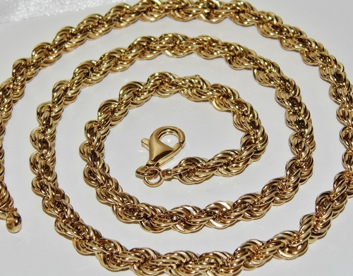 SILVER CHUNKY SOLID ROPE CHAIN 26 inch 