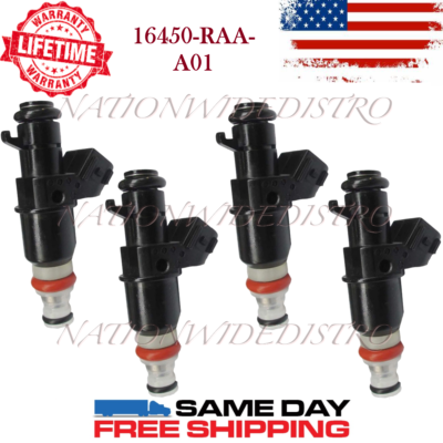 #ad #ad 4x OEM Keihin Honda Fuel Injectors for 2003 2011 Honda Element 2.4 16450 RAA A01 $142.79