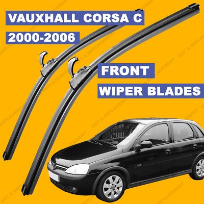 U-hook Front set Wiper Blade For Vauxhall Corsa C 00-06 51 52 53 54 55 56 reg