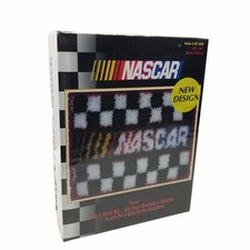 NASCAR Checkerboard Caron 5508 Latch Hook Rug Kit 15 x 20 New Design Sealed NEW