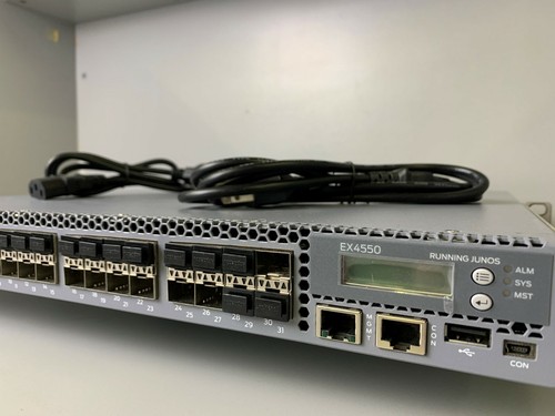 Juniper EX4550-32F-AFO 32 Port Converged Switch W/1x POWER - Same Day Shipping - Picture 2 of 5