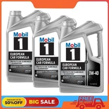 3 PACKS Mobil 1 FS European Car Formula Full Synthetic Motor Oil 0W-40