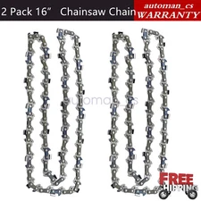 Pack of 2 Chainsaw Chain Replacement 16" 3/8" LP .043 55DL for Stihl MS170 MS180