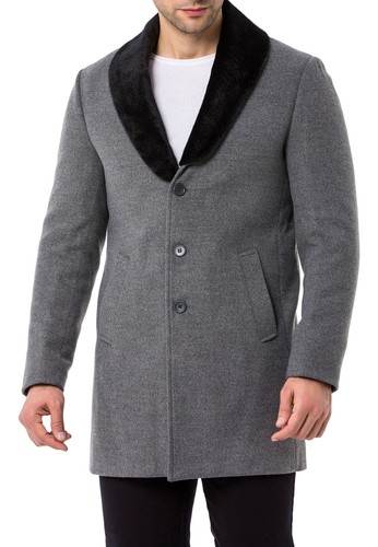 Redbridge Herren Trenchcoat Mantel lange Jacke Business-Jacke Übergangsjacke - 第 30/45 張圖片