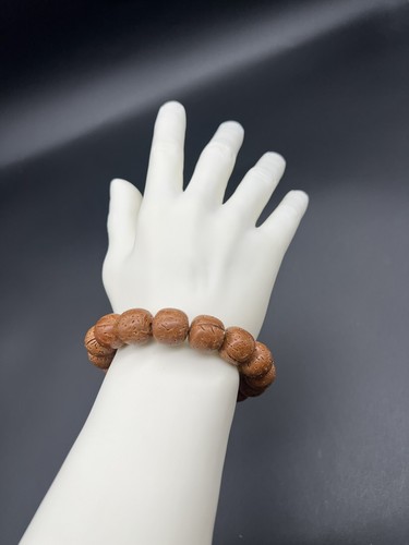 15×13.5mm Peach Pit Bracelet 精工老型红皮桃核手串 - Picture 10 of 10
