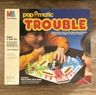 Vintage Milton Bradley Pop-O-Matic Trouble Board Game 1986 MPN 4658 all pieces