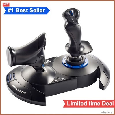Flight Joystick Controller Dual Throttle Ergonomic for PS4 PC PlayStation 5
