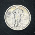 1917 Type 1 Philadelphia Mint Silver Standing Liberty Quarter