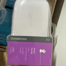 Style Selections Wired Doorbell Chime and button SS-2735-03 S16