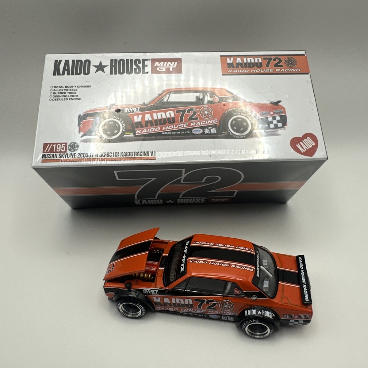 Kaido House x Mini GT 1:64 Nissan Skyline 2000GT-R (KPGC10) Racing