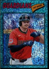 2026 HERITAGE CHROME AQUA SPARKLE REFRACTOR #133 KYLE MANZARDO CLEVELAND GUARDIA