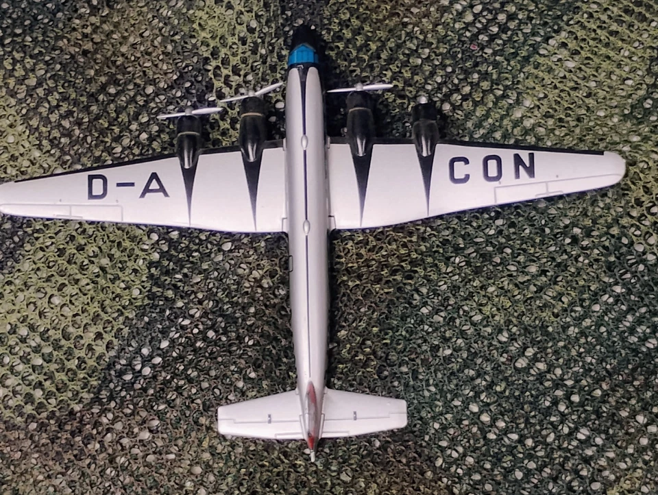 WW2 German Focke-Wulf Fw 200 Condor Diecast Model 1937 Lufthansa Brandenburg - Image 4 of 4