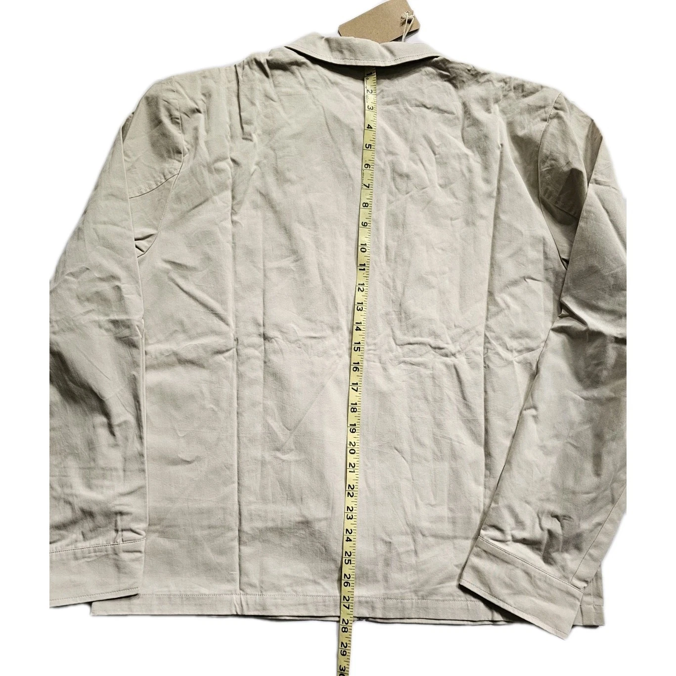 C'est Bon Work Jacket Off White Zip Up Men's SZ XL Urban Mod Work Chore Nwt  image 9