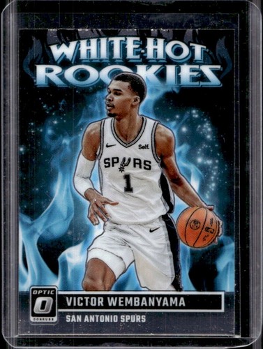 2023-24 Panini Donruss Optic Victor Wembanyama White Hot Rookies RC #2 Spurs