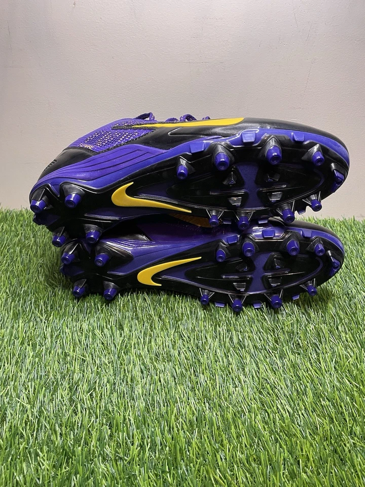 Botines de fútbol para hombre Nike Alpha Pro púrpura/dorado/negro talla 9 (618055-518) Foto 4 de 4