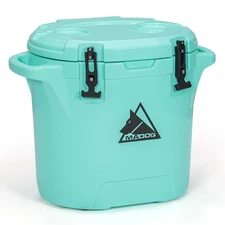 MADOG 26qt Small Beach Cooler Buckets, Lightweight Hard Cooler, Leak-Proof Co...