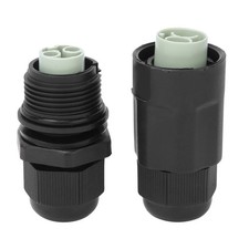 IP68 Connector Portable LED Wire Cable Male And Female Plug Socket 2 Pin