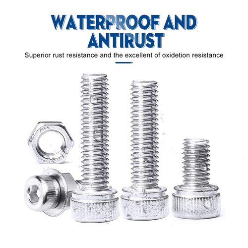 880 Pcs Screw Nuts and Bolts Assortment Kit, M2 M3 M4 M5 Metric Bolts and Nut... - Picture 3 of 9