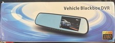 Rearview Mirror Dash Cam 1080P HD DVR Dual Camera Car Front Rear Video Recorder