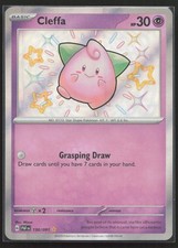 Cleffa Paldean Fates 150/091 Shiny Holo Rare PAF Pokemon TCG Card LP