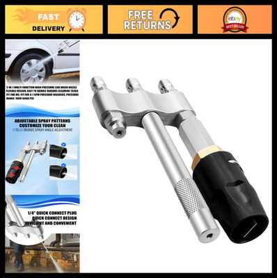 #ad #ad 3 in 1 Adjustable Pressure Washer Nozzle Long Range Soft Soap Spray 1 4quot; Quick $39.99
