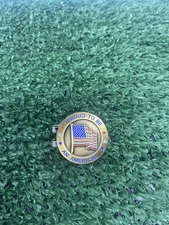 Proud To Be An American Golf Ball Marker With Hat Clip